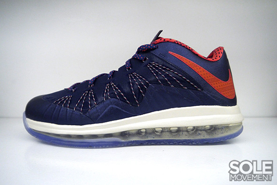 Navy Red Lebron 10 Low 5