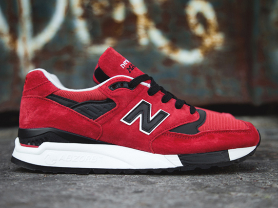 new balance black and red 998