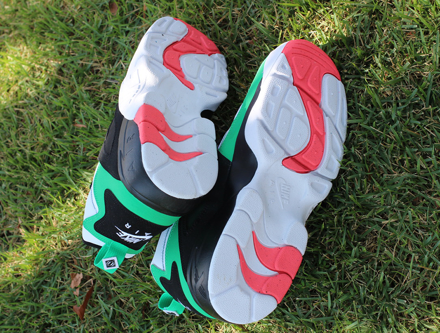 nike air diamond turf gamma green atomic red 3