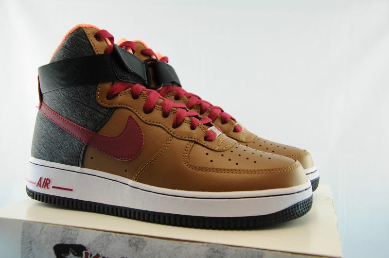 Nike Air Force 1 High Ale Brown Noble Red 03