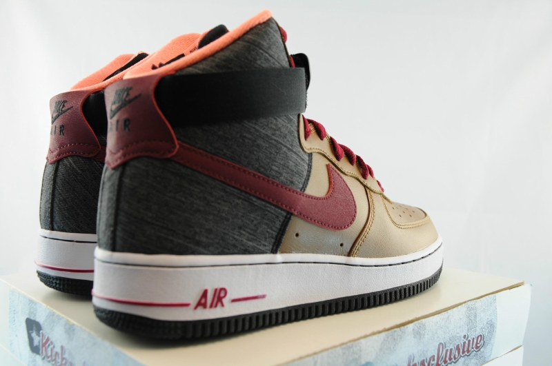 Nike Air Force 1 High Ale Brown Noble Red 06