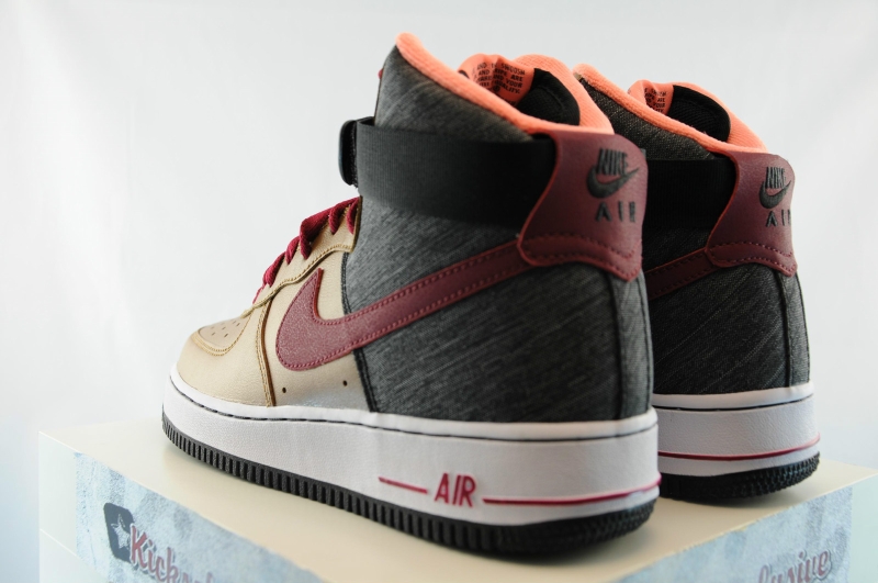 Nike Air Force 1 High Ale Brown Noble Red 09