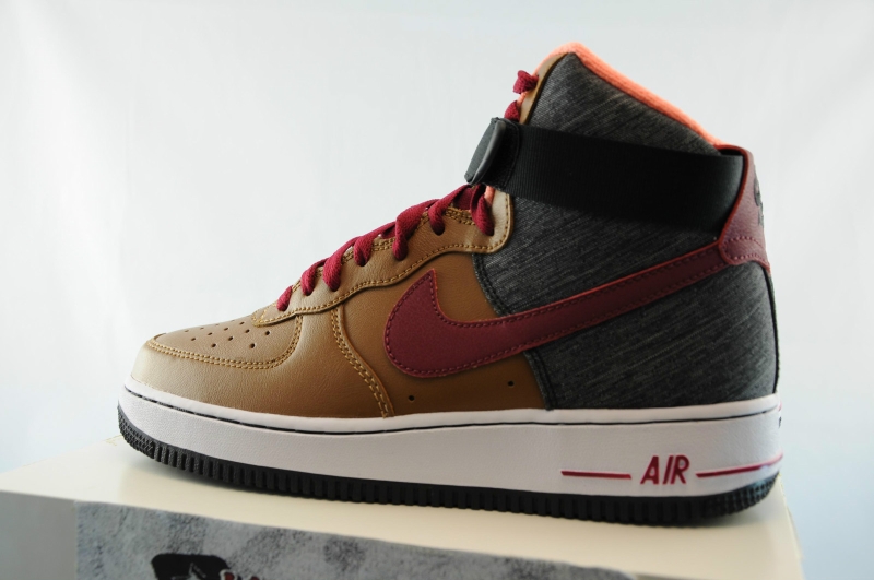 Nike Air Force 1 High Ale Brown Noble Red 11