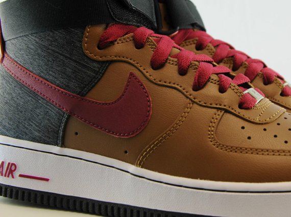 Nike Air Force 1 High - Ale Brown / Noble Red - Black 315121201 