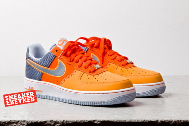 Nike Air Force 1 Low Orange Grey Carbon Fiber 3