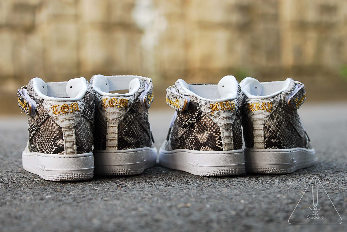 Nike Air Force 1 Mid Python Customs 6