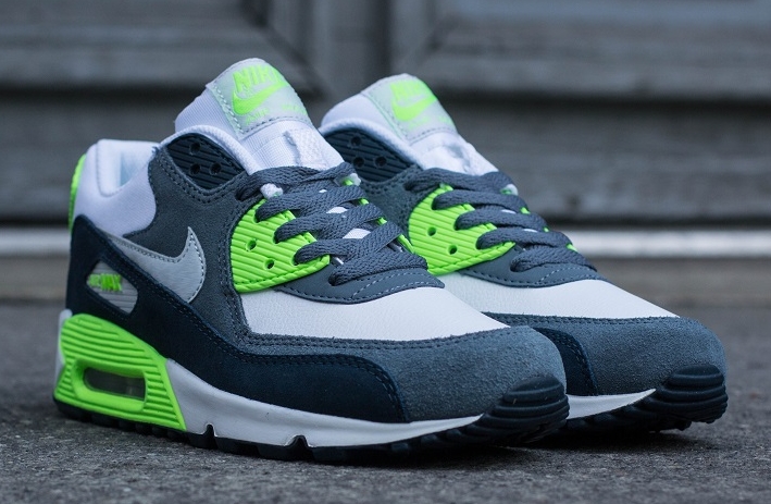Nike Air Max 90 White Navy Green 02