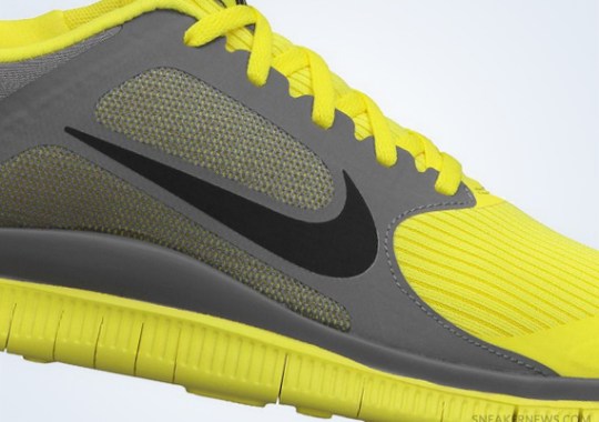 Nike Free 4.0 – Sonic Yellow – Black – Cool Grey