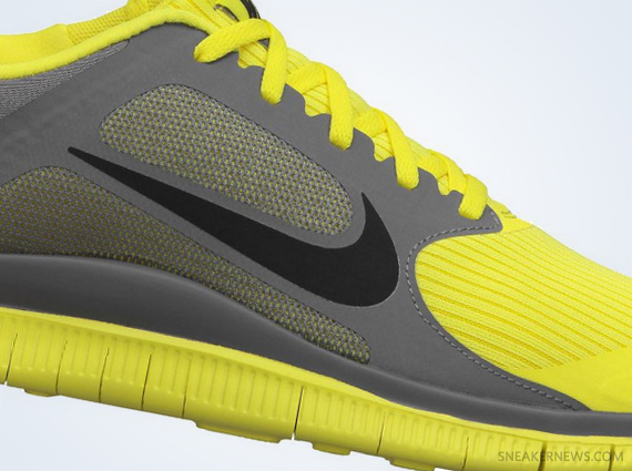 Nike Free 4.0 – Sonic Yellow – Black – Cool Grey