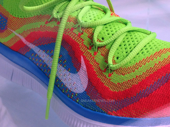 Nike Free Flyknit - Red - Blue - Neon - SneakerNews.com