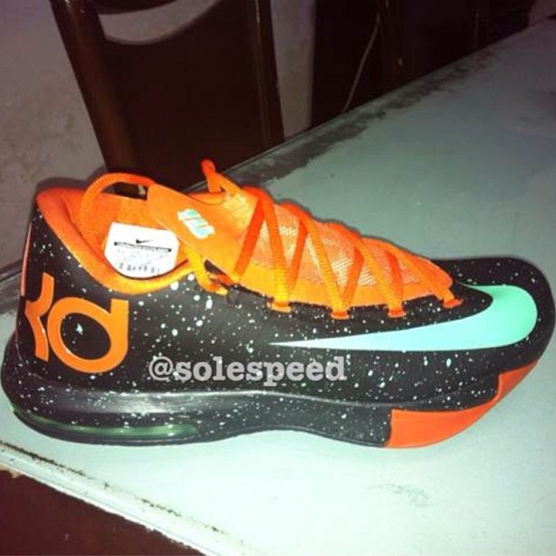 Nike Kd Vi Black Orange Mint Speckle 1