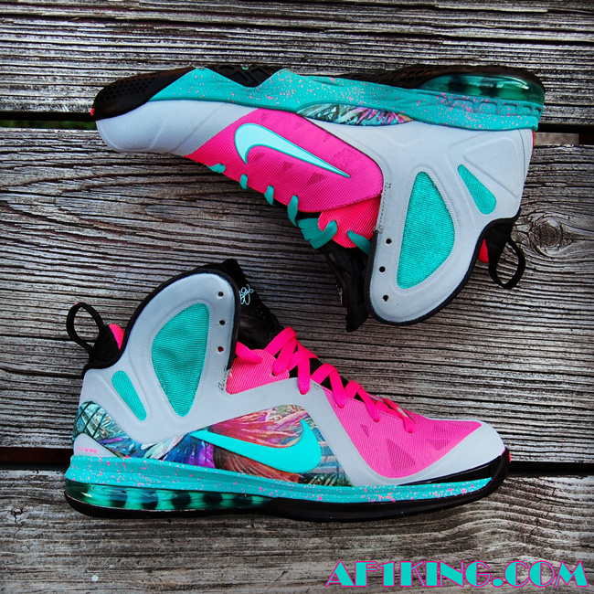 Nike Lebron 9 Elite Miami Beach Customs 02