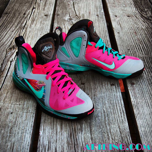 Nike Lebron 9 Elite Miami Beach Customs 03