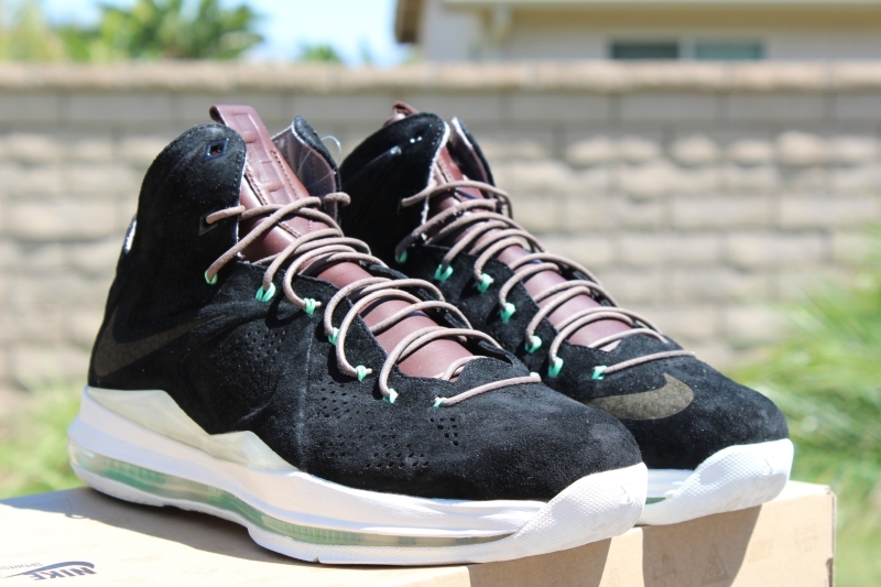 Nike Lebron X Black Suede Ext 12