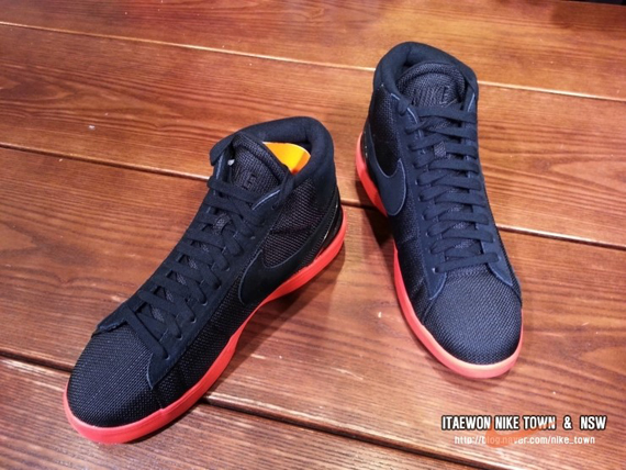 Nike Lunar Blazer Black Red 12