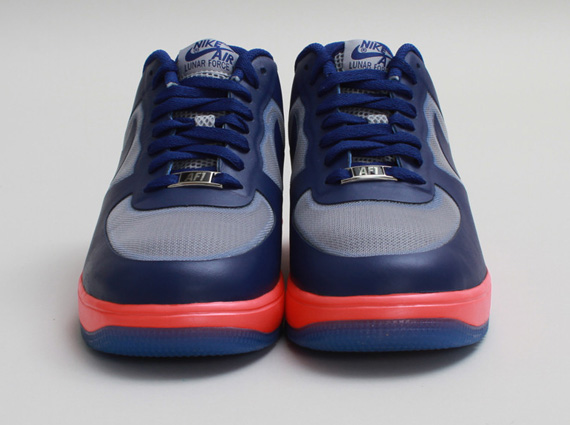 Nike Lunar Force 1 Fuse Leather - Wolf Grey - Deep Royal - Atomic Red ...