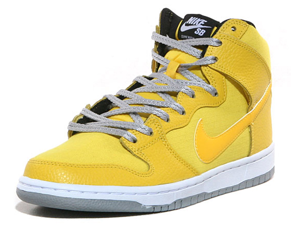 Nike Sb Dunk High Yellow Black 4