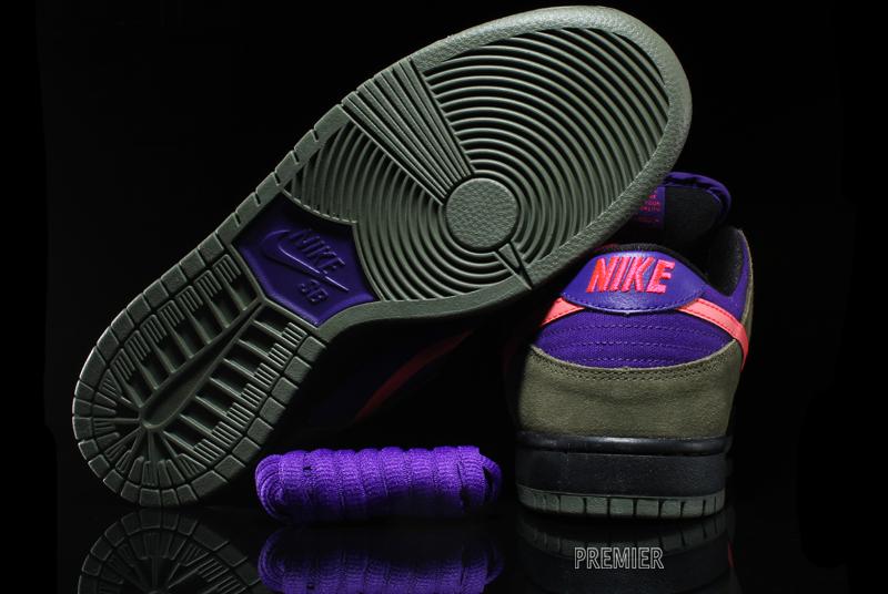 Nike Sb Dunk Low Olive Atomic Red Electric Purple 04