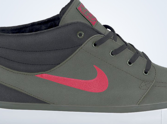 nike sb stefan janoski mid mercury grey atomic red