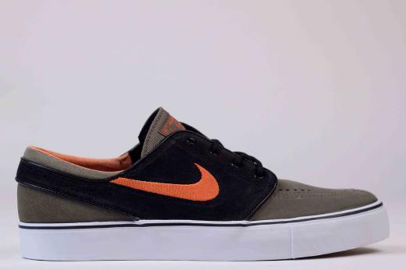 Nike Sb Stefan Janoski Sneaker Medium Olive Urban Orange Black 6