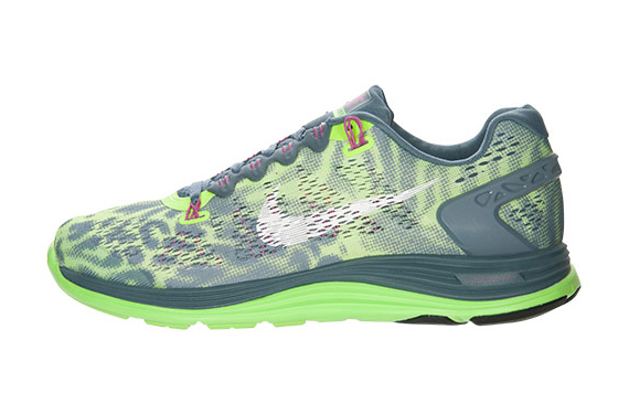 nike wmns lunarglide 5 cheetah neon green 2