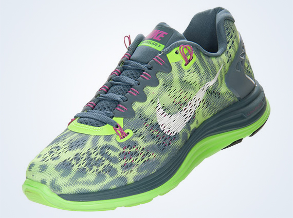 Nike WMNS LunarGlide+ 5 - Armory Slate - Flash Lime Club Pink - SneakerNews.com