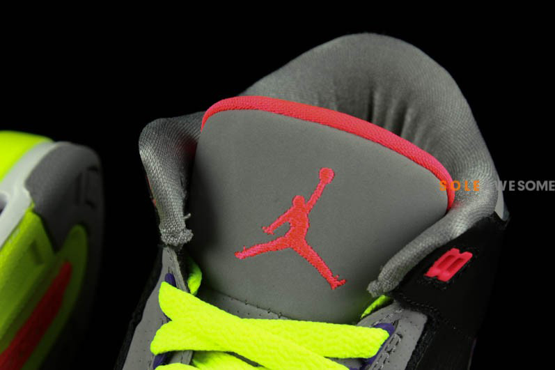 Purple Volt Air Jordan 3 Gs 11