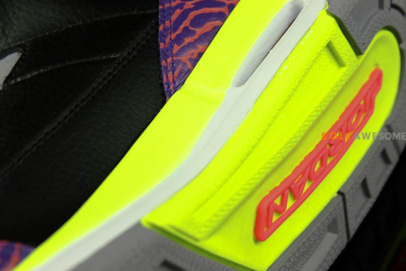 Purple Volt Air Jordan 3 Gs 3