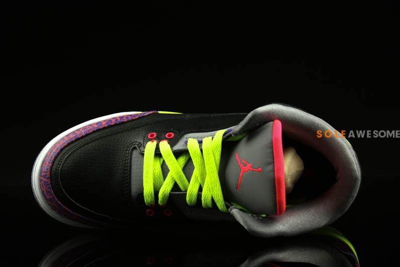 Purple Volt Air Jordan 3 Gs 6