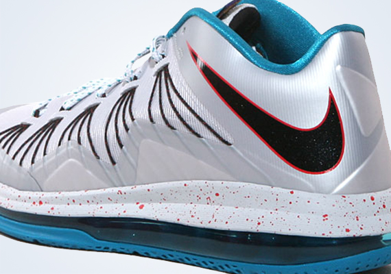 Silver Teal Lebron X Low