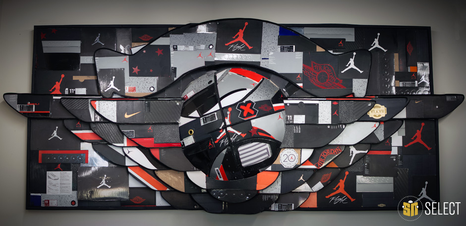 jordan sneaker wall art