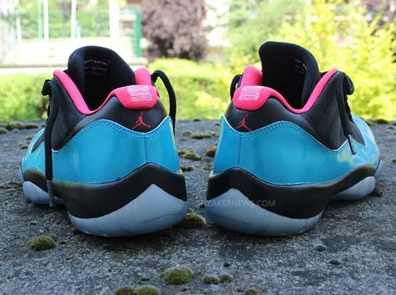 pink and blue jordan 11