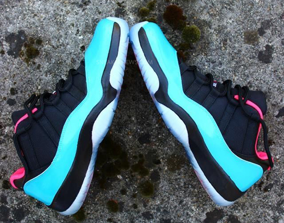 Air Jordan XI Low “South Beach” Customs by Ruddy