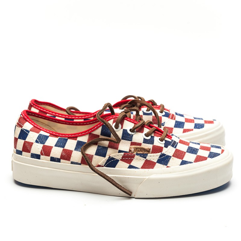 Vans California Authentic Checker True Blue Red 2