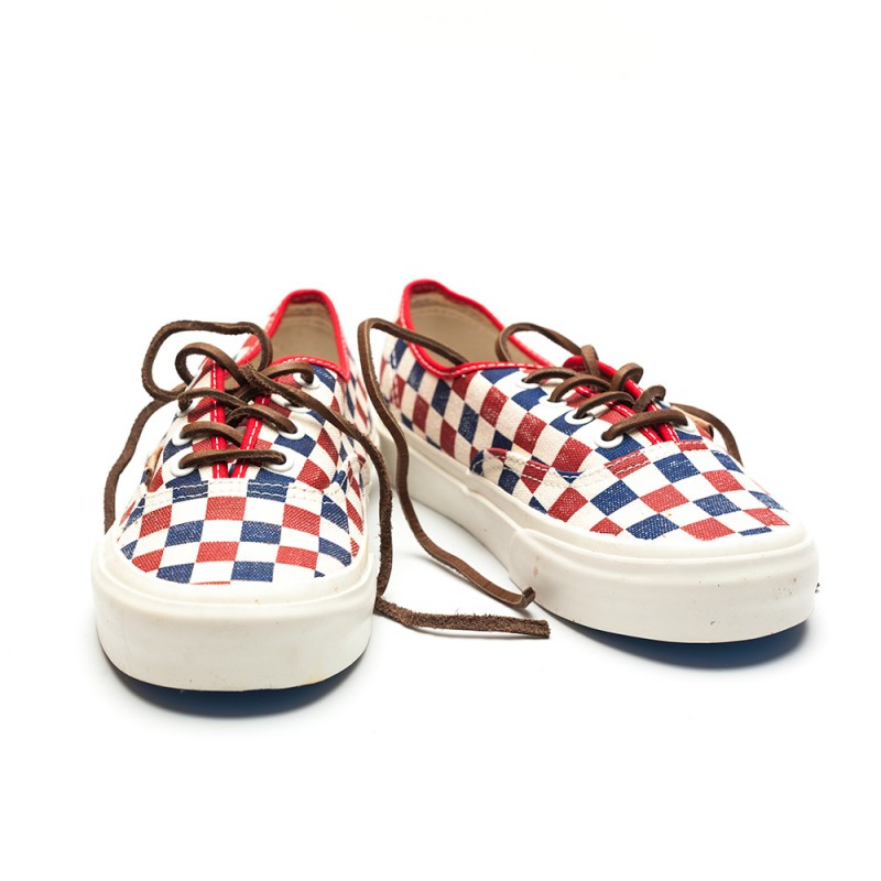 Vans California Authentic Checker True Blue Red 4