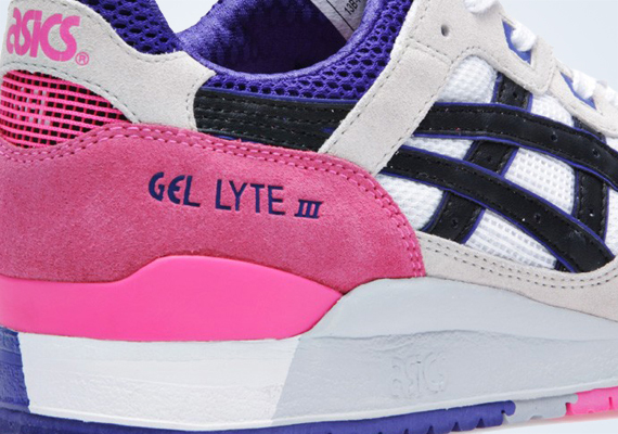 Asics gel lyte iii white best sale pink purple