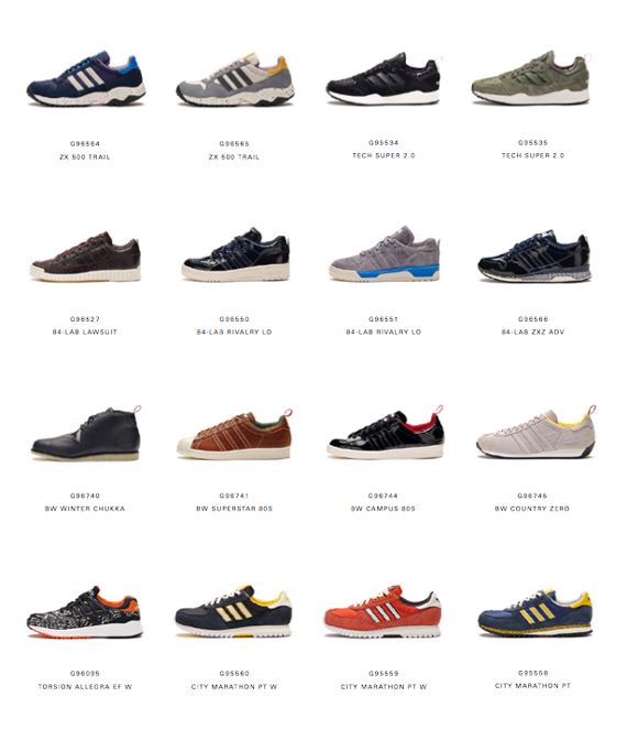 adidas different models