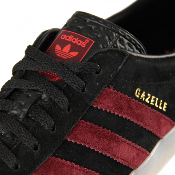 Adidas Originals Gazelle Indoor Black Red 5