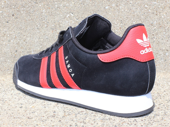 Samoa adidas red store and black