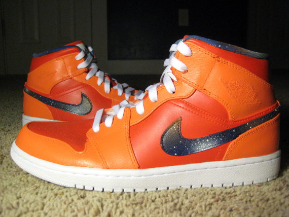 Bang-A-Rang! Custom Nike Air Jordan 1 Mid 'Sandy Beaches' - Happy Friday  from OPC