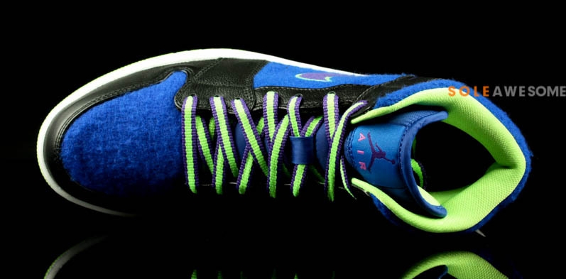 Air Jordan 1 Mid Black Purple Neon 08