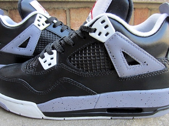 Air Jordan IV GS "Black/Cement" Customs by FETTi D’BIASI