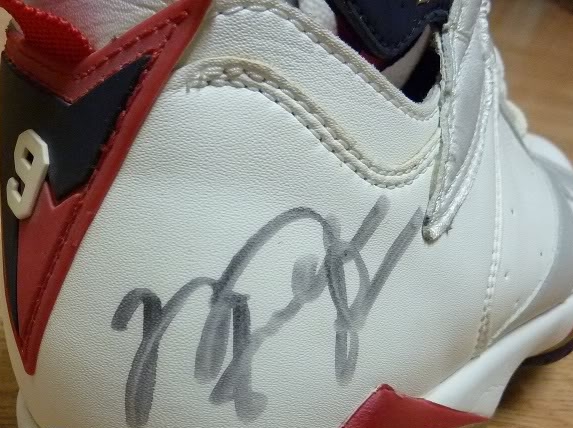 Air Jordan VII "Olympic" - Game Issued Autographed Pair