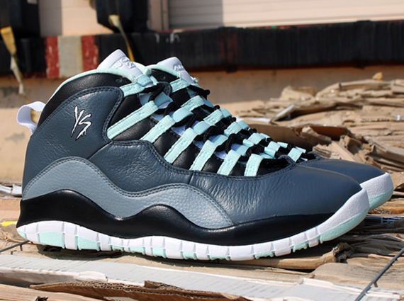 Air Jordan X "Green Glow" by Dank Customs