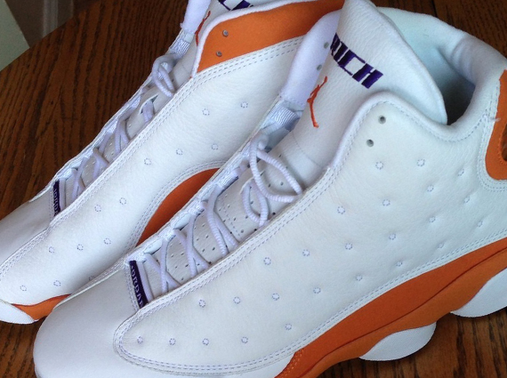 Quentin Richardson wearing Air Jordan XIII 13 Phoenix Suns Home Orange PE  (2)