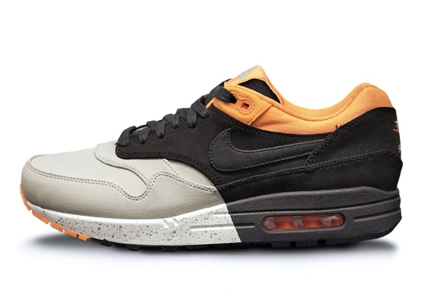 Air Max 1 Premium Pale Grey Dark Charcoal Laser Orange 2