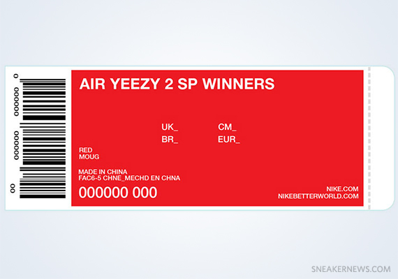 Nike Air Yeezy 2 "Red October" Winners Announced