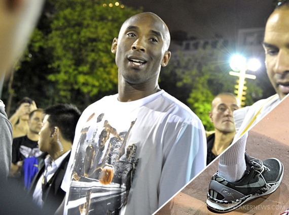 Kobe Bryant in Nike Kobe 8 Black/White