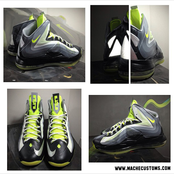 Lebron X Neon 95 Custom 2