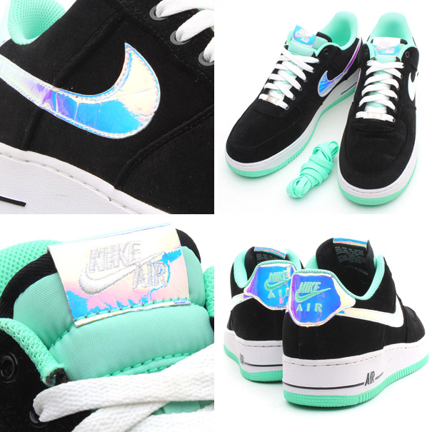 Nike Air Force 1 Black Green Glow 3
